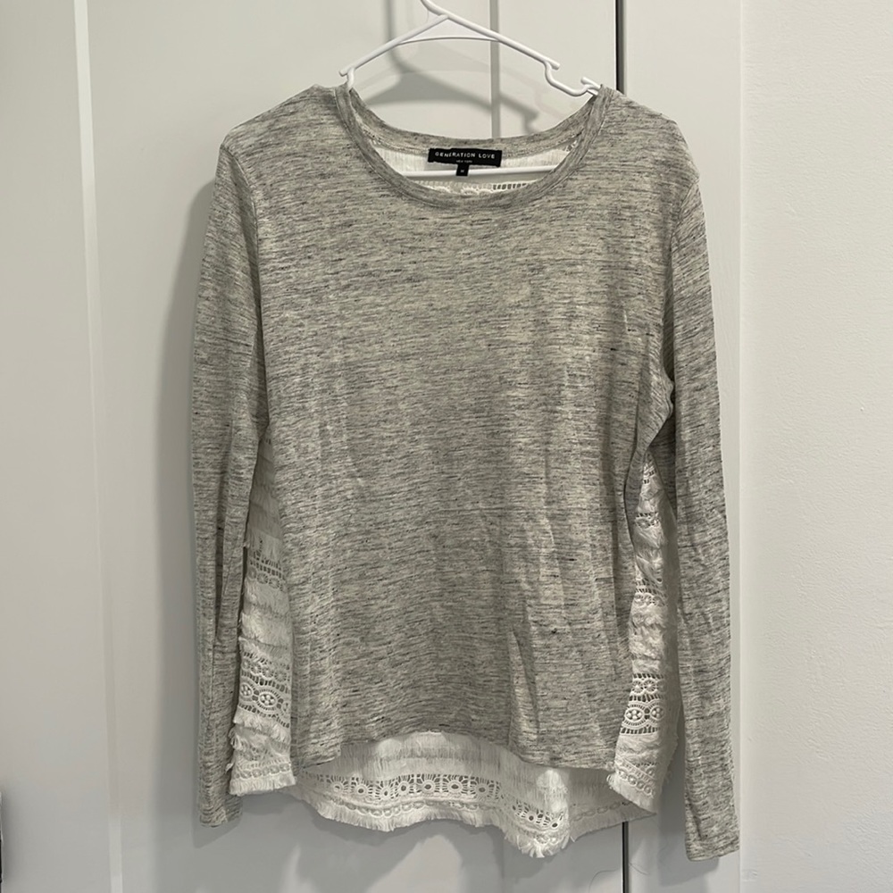 Generation Love Long Sleeve Shirt with lace back